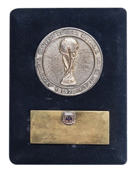 1978 Argentina World Cup FIFA Medal Presented To Mario Kempes (Letter of Provenance)